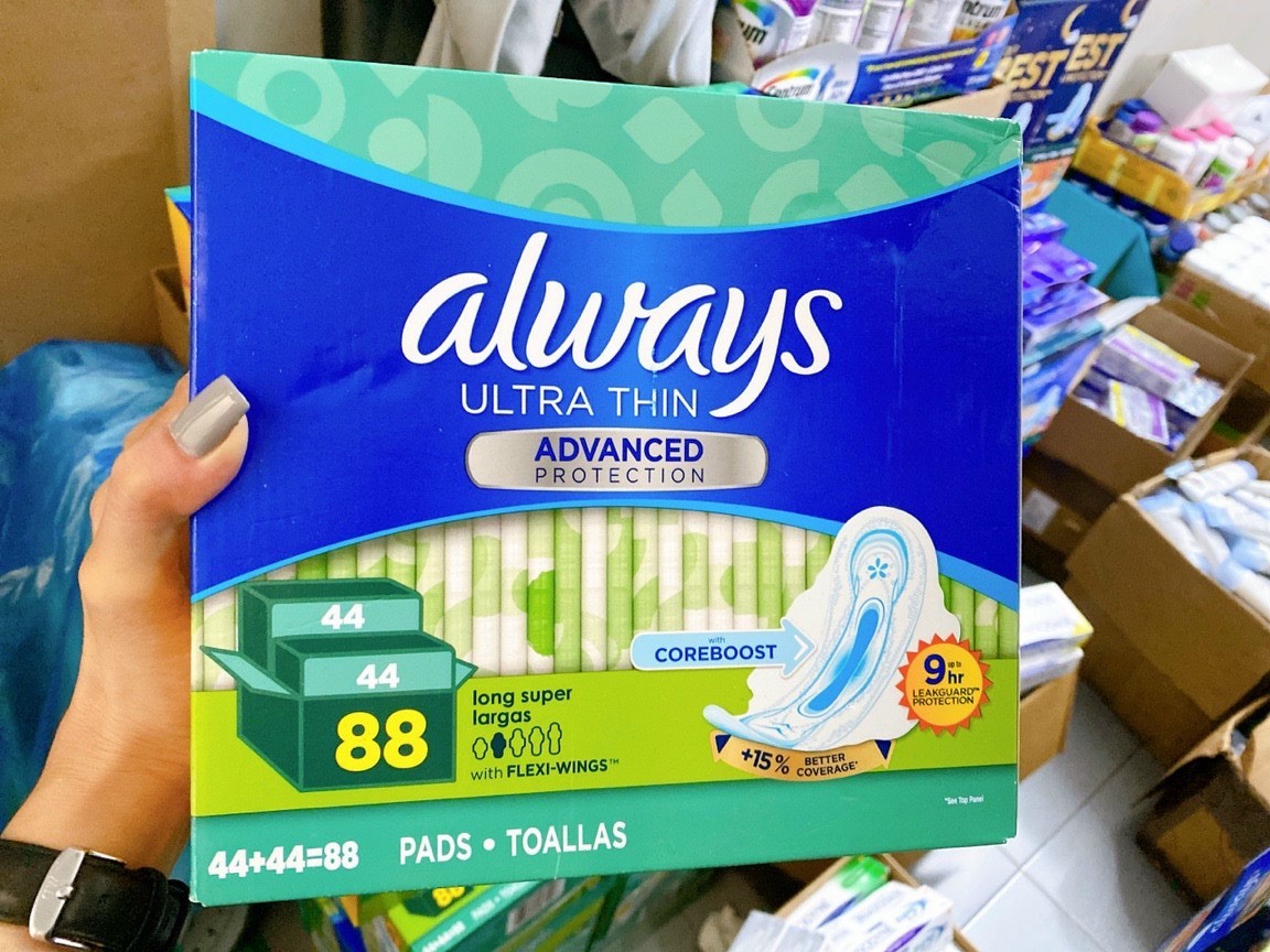 Băng vệ sinh Always ultra thin 76-88 miếng