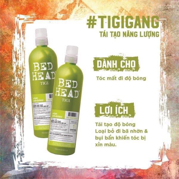 [] Bộ Dầu gội + xả Tigi Bed Head 750ml