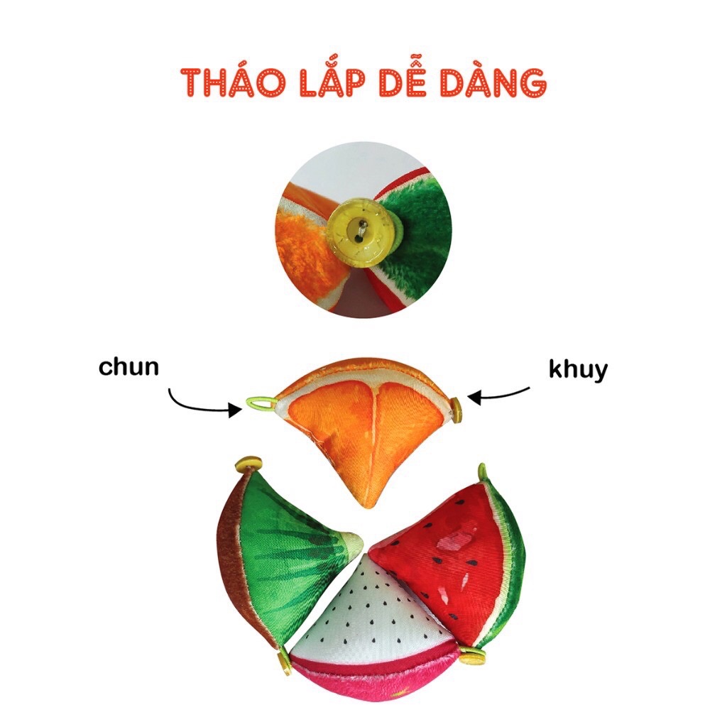BÓNG MÚI MONTESSORI- FRUITS
