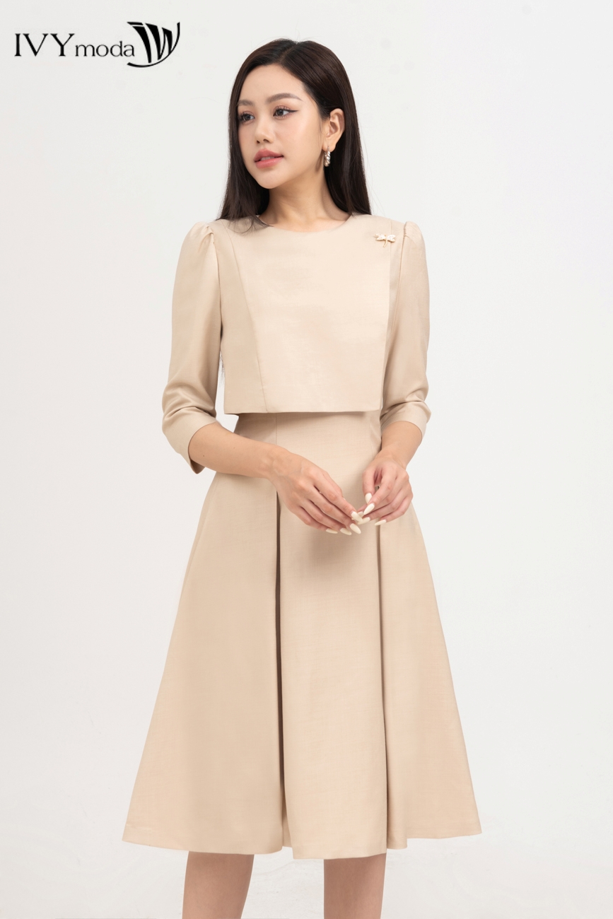 Đầm xòe tay lỡ IVY moda MS 48M8591