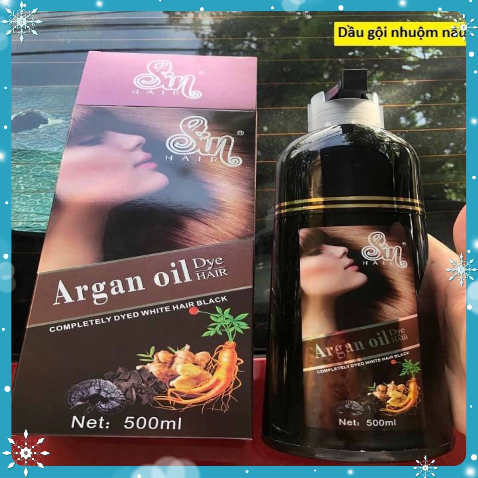 Dầu gội phủ bạc nhân sâm SIN HAIR Nhật Bản