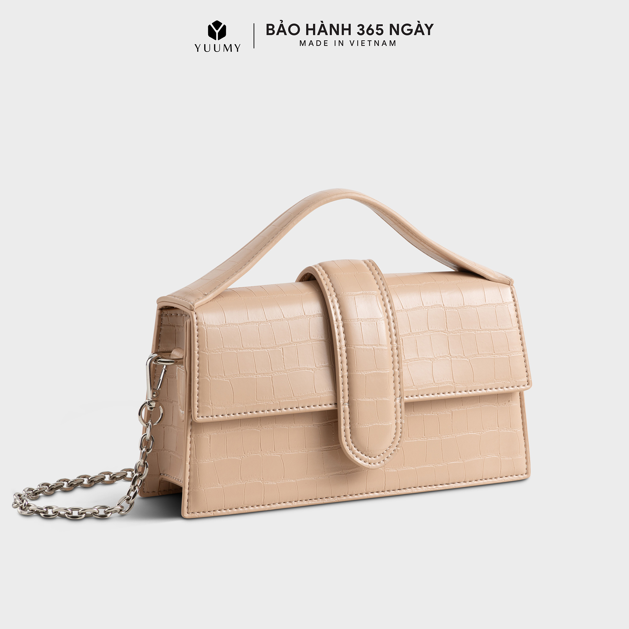 Túi đeo chéo da nữ nắp gập sành điệu yuumy seasand yn208