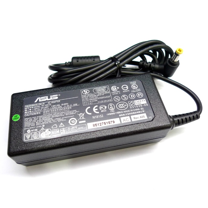 Asus Laptop Charger 19V – 3.42A – 65W (Asus Adapter 19V-3.42A)