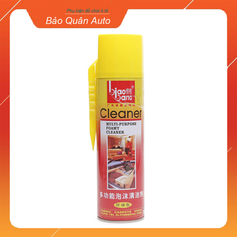 Bọt đánh sạch đồ da,nỉ,nội thất ô tô nhập khẩu Biaobang 620ml
