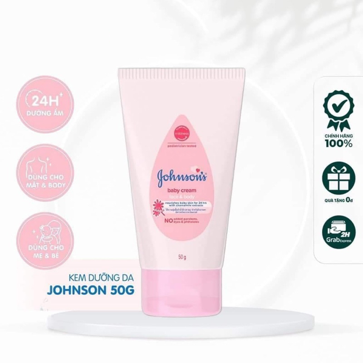 KEM DƯỠNG DA JOHNSONS BABY CREAM 50G