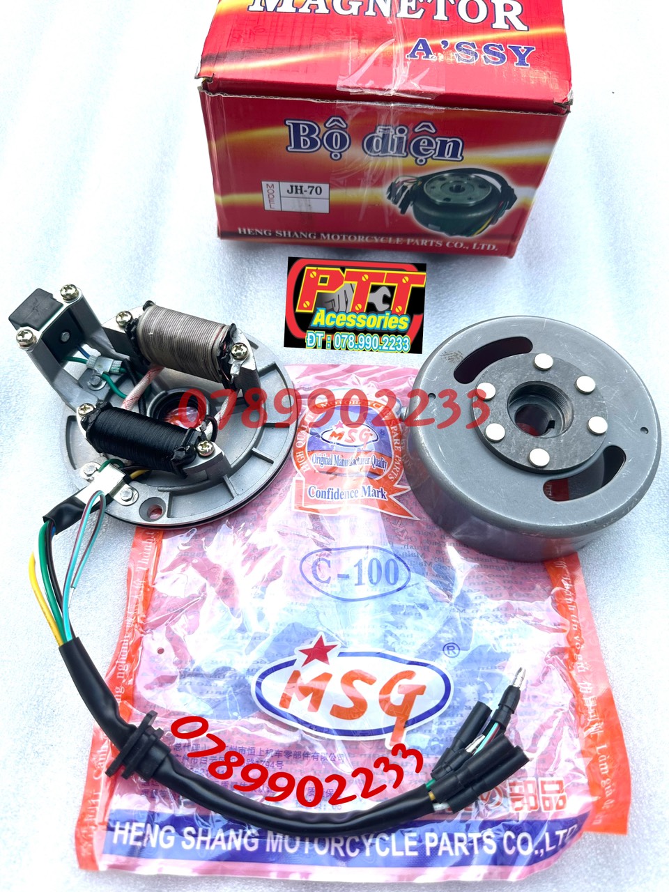 BỘ MÂM LỬA 2 CỤC XE CHALY - CUB 81 - 82 - 86 -67 SỬ DỤNG IC ( KO ĐỀ )