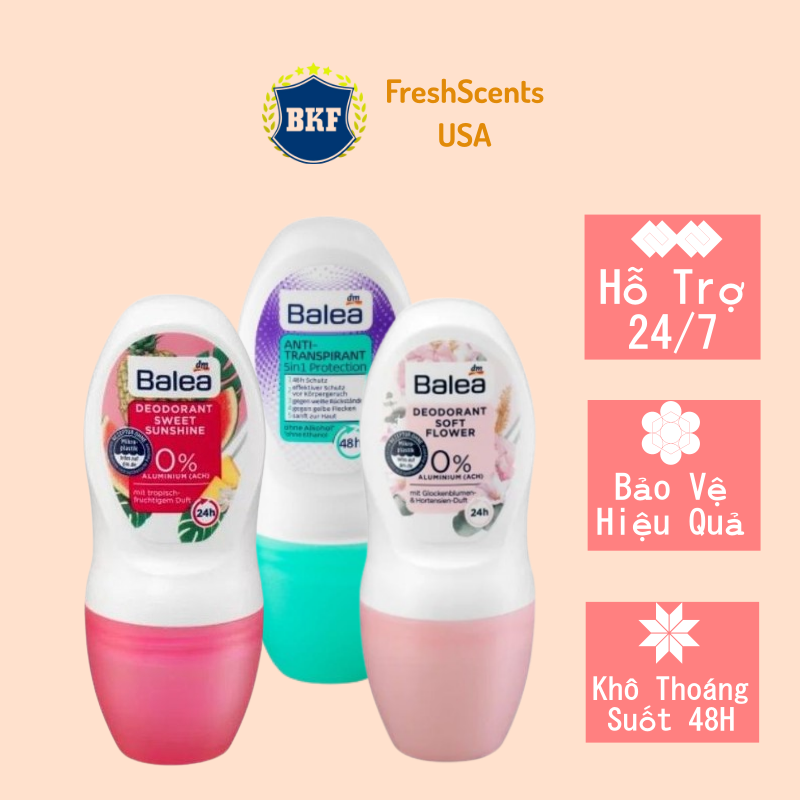 Lăn nách Mùi Balea 50ml - Nhập Khẩu Đức