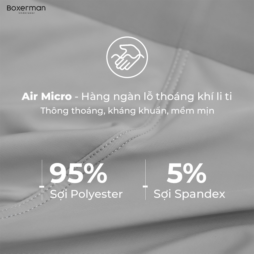 Quần sịp boxer nam PRO FIT trunk polyester cao cấp BOXERMAN