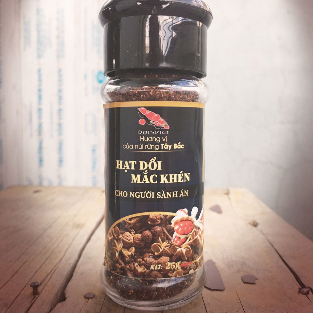 Hạt dổi-Mắc khén xay (lọ 25g)