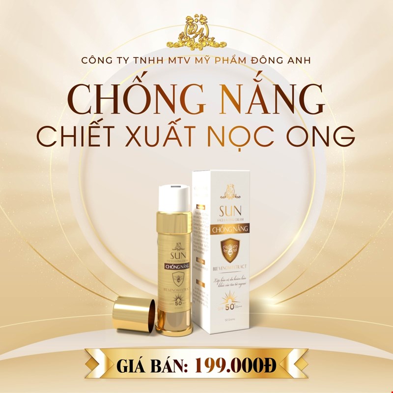 Kem chống nắng Sun Collagen X3 SPF50 PA+++ chiết xuất nọc ong dành cho da nhạy cảm 50g