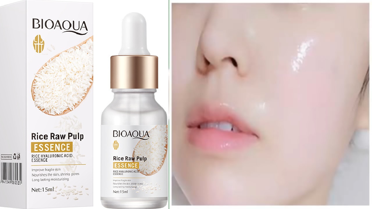 Tinh chất sữa gạo non làm trắng da xóa mờ thâm sạm nám. hết nhăn vĩnh viễn. đen đến mấy cũng trắng BIOAQUA