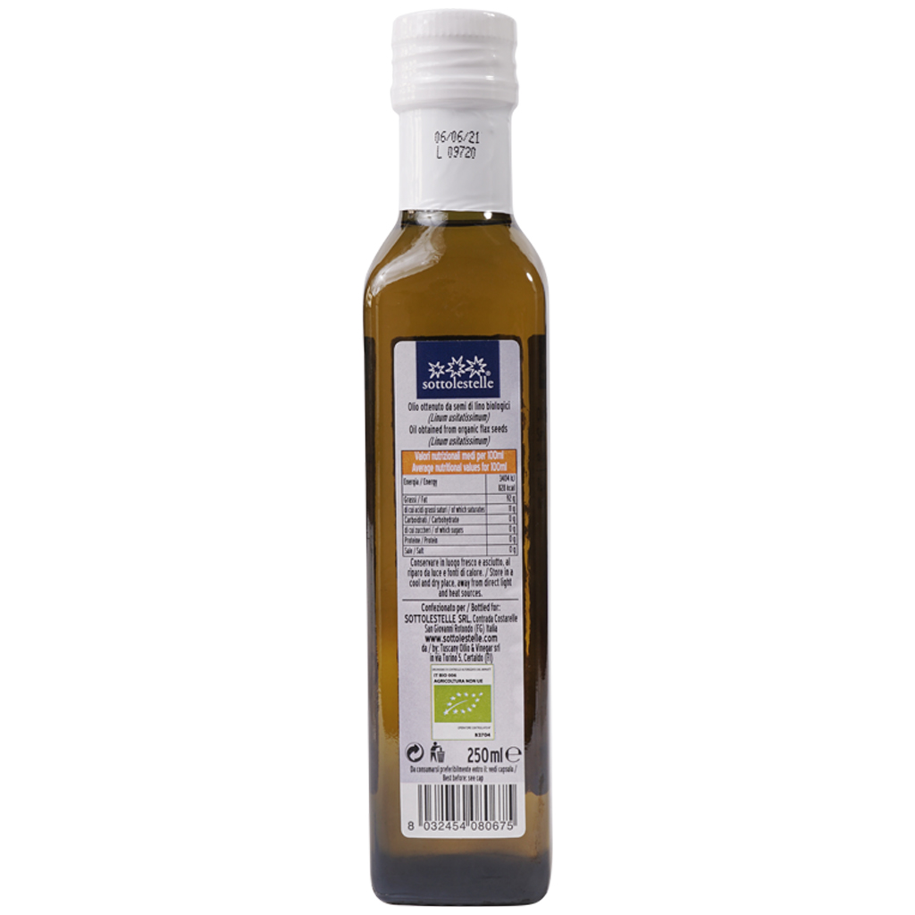 Dầu Hạt Lanh Ép Lạnh Hữu Cơ (Organic Flax Seed Oil) - 250ml