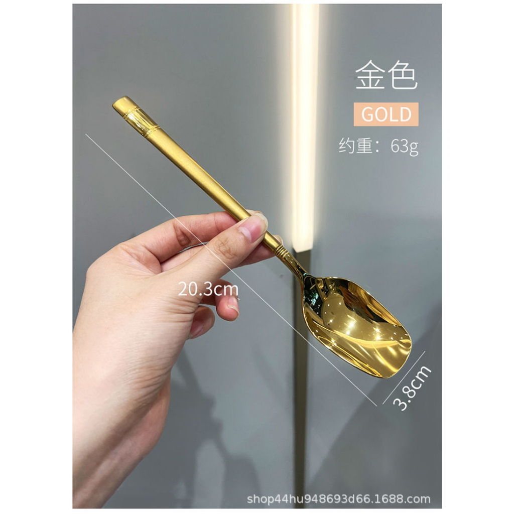 COMBO 5 THÌA MẠ VÀNG PHONG CÁCH HOÀNG GIA