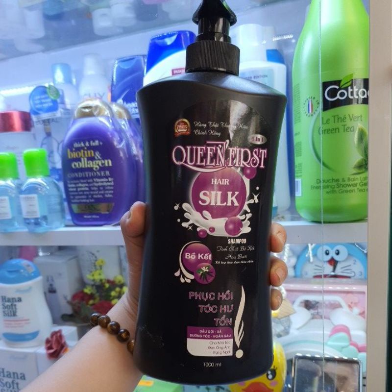 Dầu Gội Bồ Kết SILK 4in1 chai 1000 ml