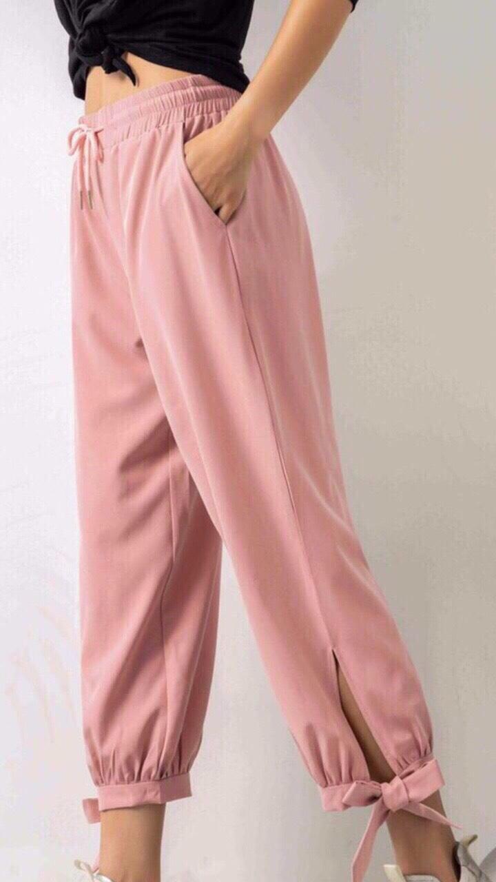 [HCM]QUẦN JOGGER THỂ THAO NỮ - CHẤT DÙ PHỐI DÂY CỘT