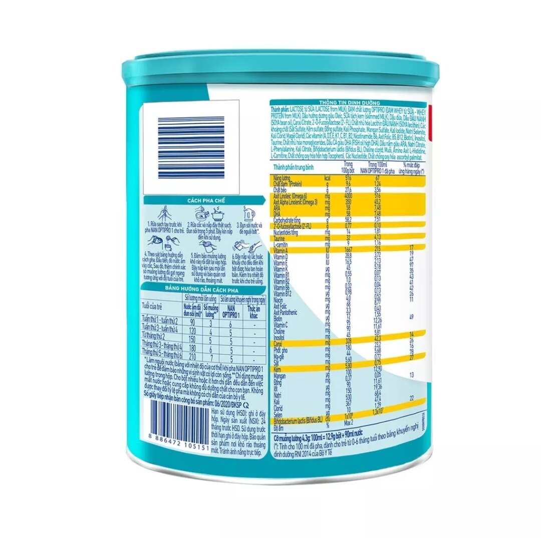 Sữa bột Nestle NAN OPTIPRO 1 HMO 400g