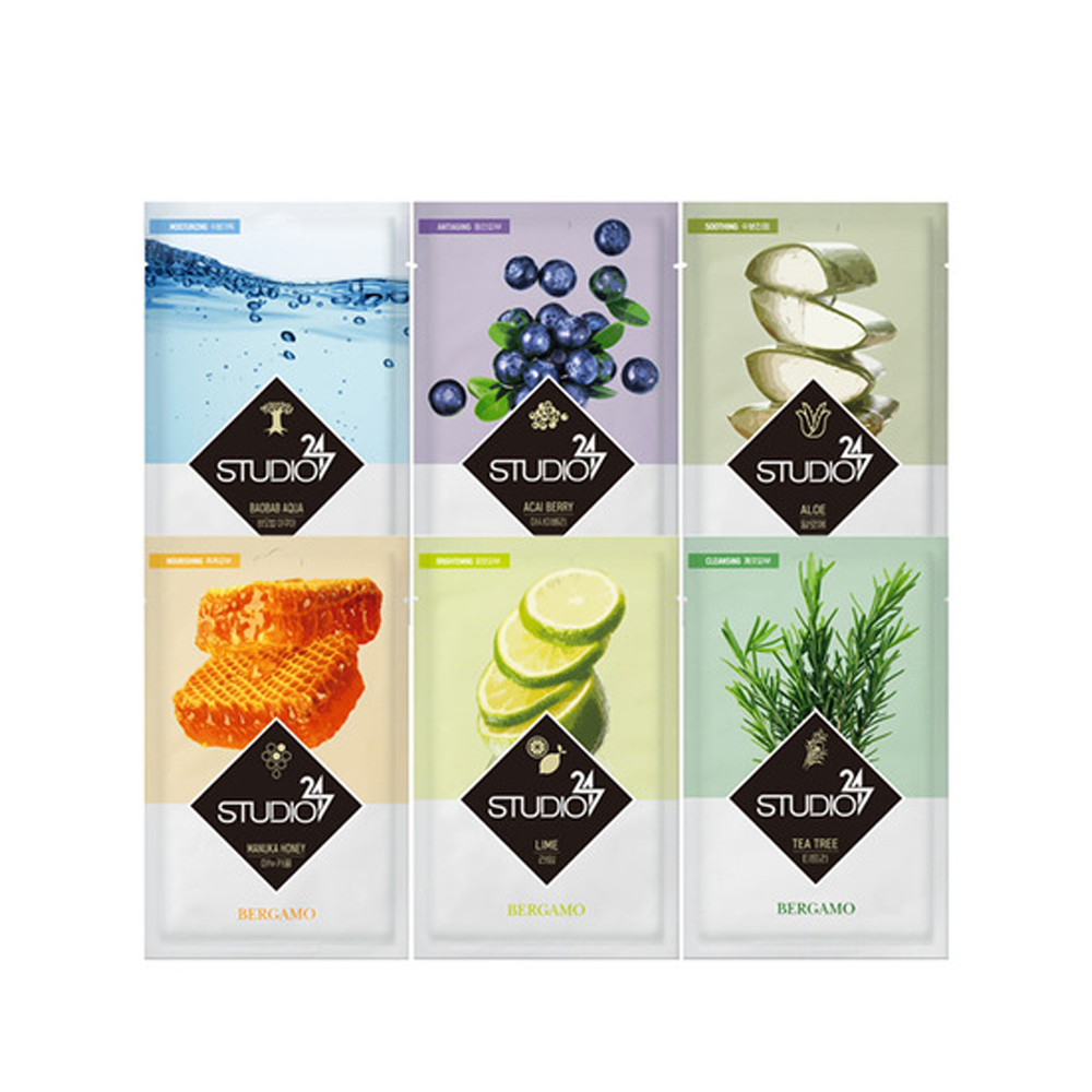 Mặt Nạ Giấy Bergamo Studio 247 Mask Pack