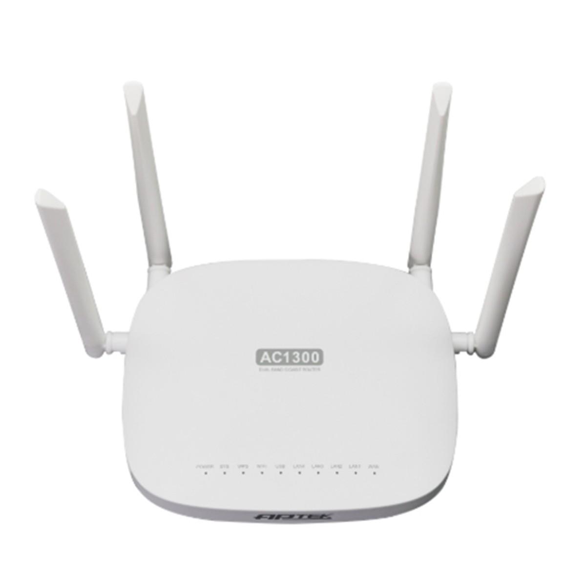 Bộ phát Wifi APTEK A134GHU (AC1300 ) màu trắng  - MrComputer