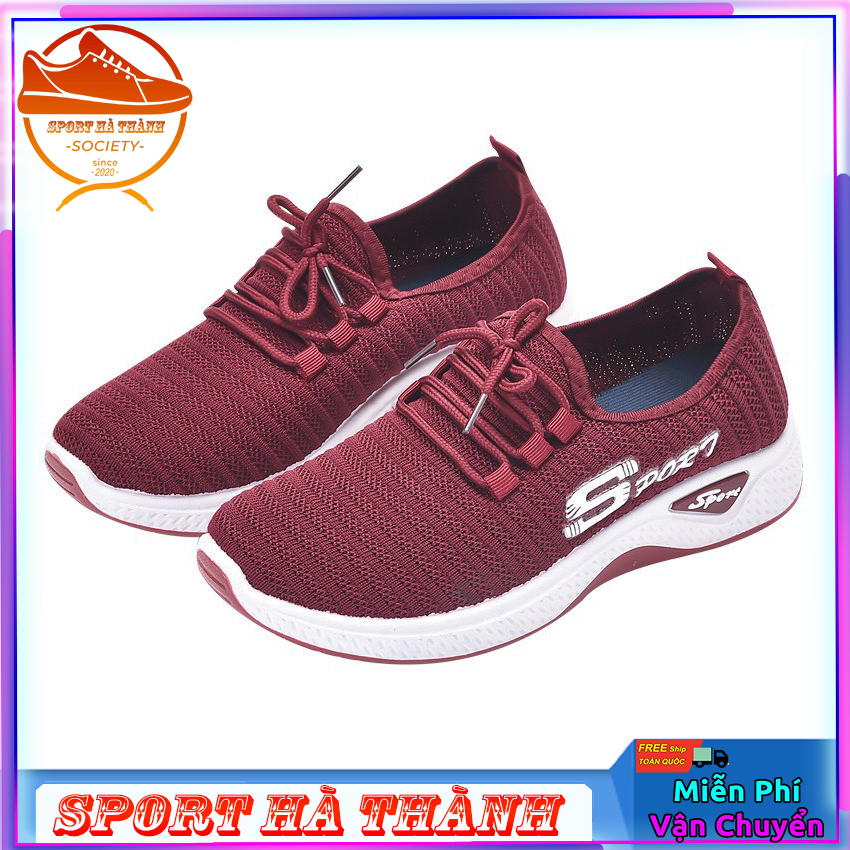 (CÓ 2 MÀU) Giày thể thao nữ - sport đế lượn cá tính