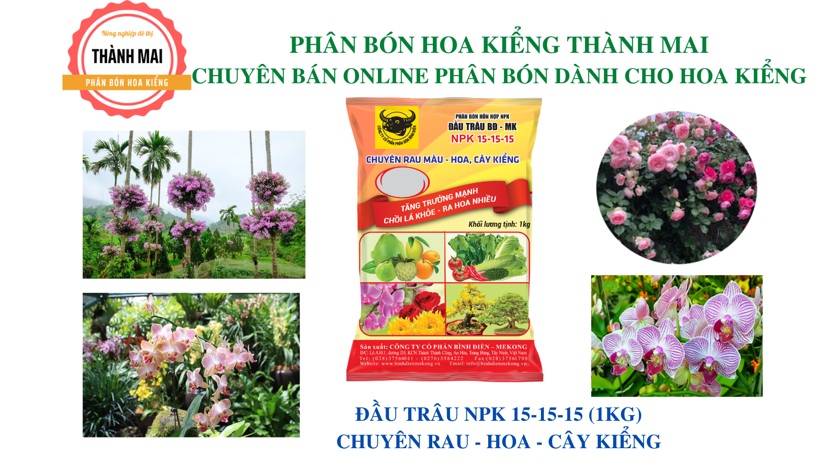 PHÂN BÓN NPK ĐẦU TRÂU 15-15-15 (1KG)