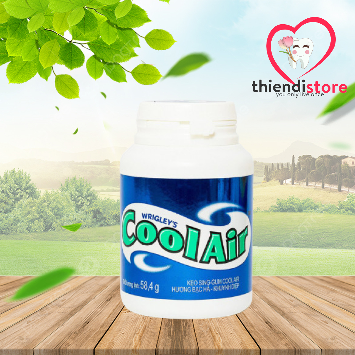 Combo Kẹo Singum DOUBLEMINT & Cool Air Bạc Hà – Thơm Miệng, Mát Lạnh Sảng Khoái