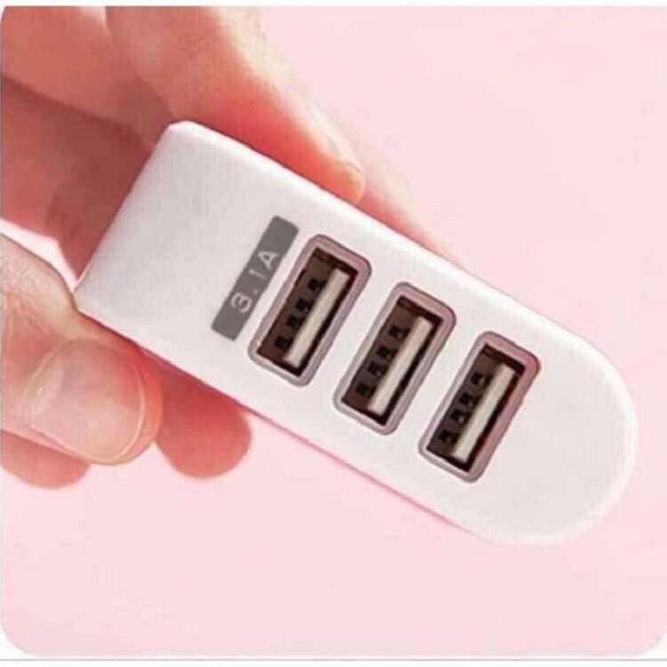 Củ sạc đa năng 3 đầu ra USD Củ Sạc Mini Tiện Dụng