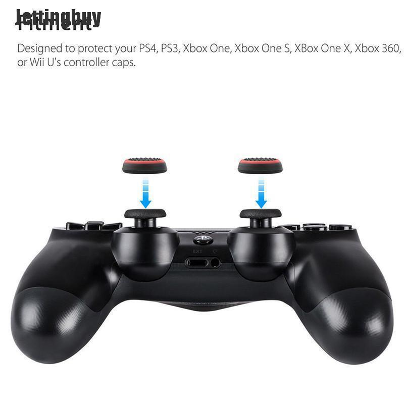 Jettingbuy 4 Cái Bộ Điều Khiển Trò Chơi Phụ Kiện Thumb Stick Grip Nút Điều Khiển Cho PS3 PS4 XBOX