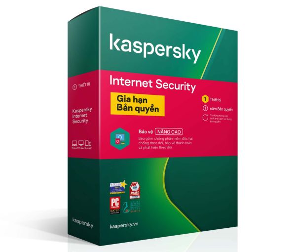 Bảng giá Phần mềm diệt virus Kaspersky Kis Internet Security 1PC Bản Quyền 1 Năm Phong Vũ