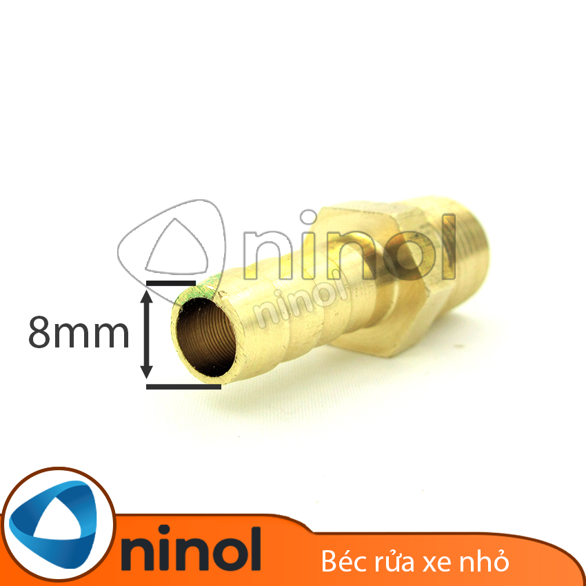 Đầu vòi rửa xe nối ống 8 ly