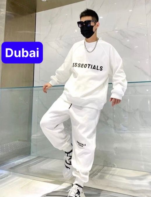 ĐỒ BỘ THỂ THAO HOODIE SWEATER NAM NỮ CHẤT THUN NỈ DA CÁ DÀY ESSENTIALS , SET ĐỒ BỘ THỂ THAO, ĐỒ BỘ MÙA ĐÔNG CHỐNG LẠNH MANG Ở NHÀ VÀ ĐI CHƠI CAO CẤP - DUBAI FASHION