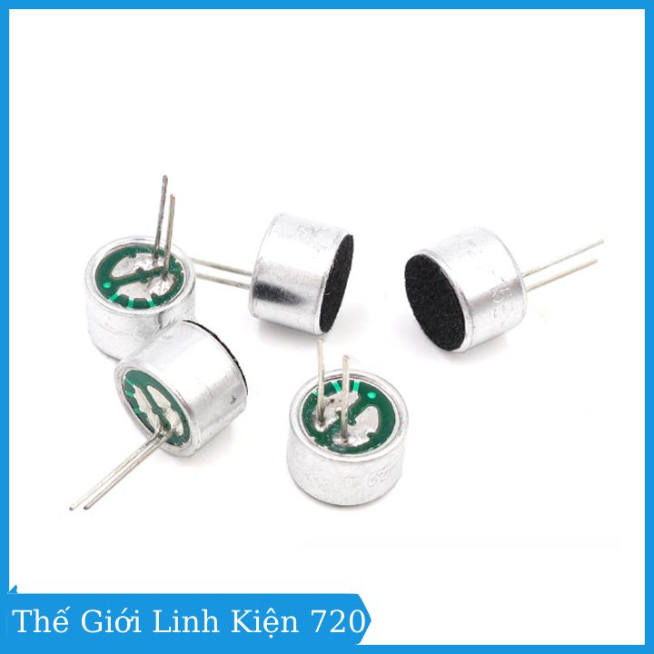 Micro cảm biến âm thanh 9x7mm có phân cực độ nhạy 52db