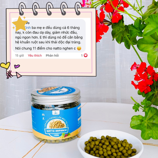 Men làm Natto đậu tương lên men Anphaco
