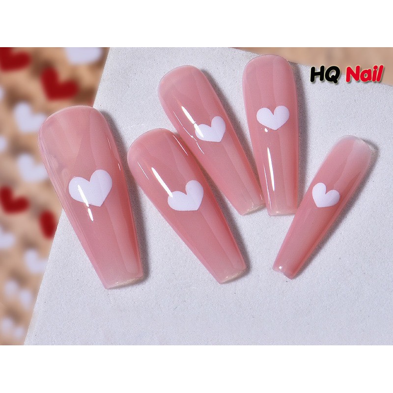 Stick dán móng hình trái tim cực xinh