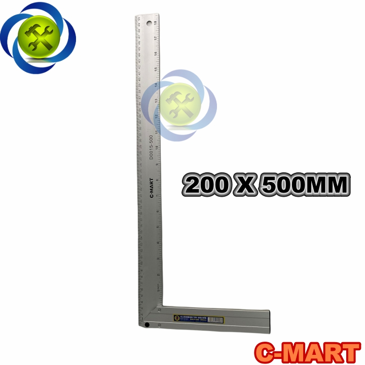 Thước góc vuông nhôm c-mart d0015-500