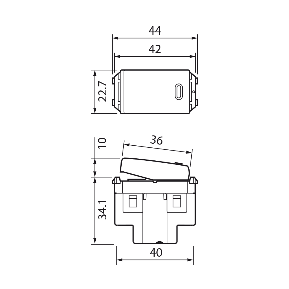 Công tắc 1 chiều và 2 chiều màu Đen dòng Panasonic Wide
