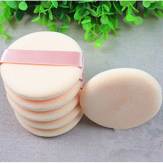 Bông Dặm Phấn Phủ , Phấn Nền , Bông Tán Phấn Tròn Dày Size 6cm