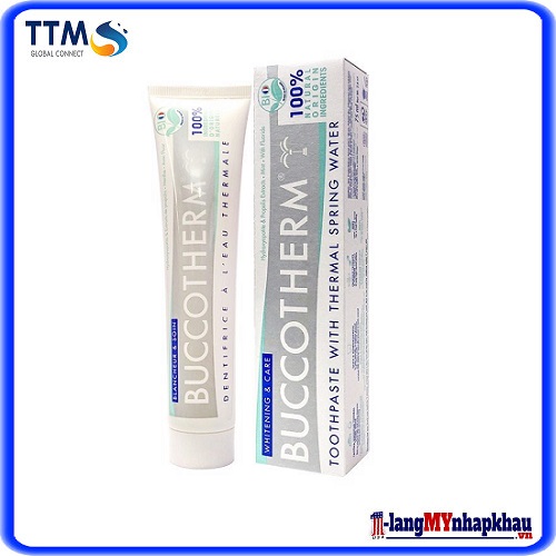 Kem đánh răng hữu cơ trắng răng vị bạc hà Buccotherm 75ml