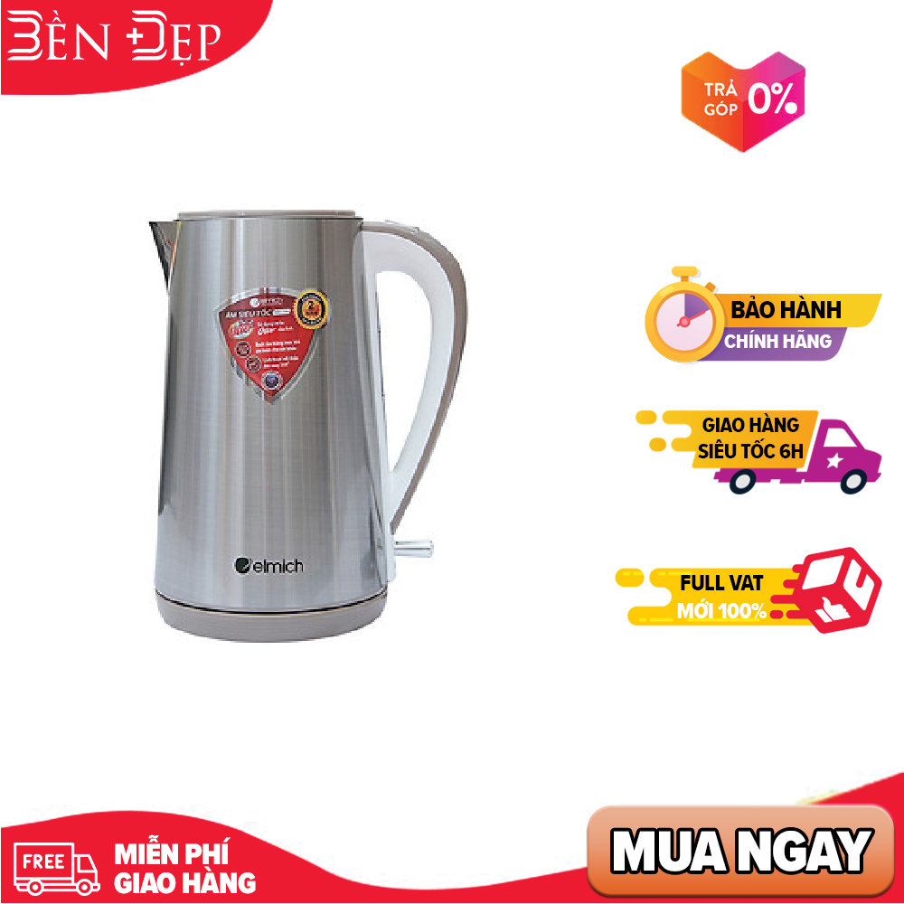 Ấm đun nước siêu tốc Elmich KEE-1784 1.5L (Giá áp dụng giao tại HN, HCM& các tỉnh liên hệ shop)