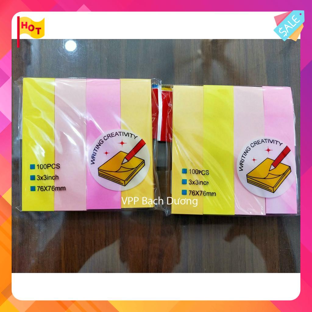 Note 3x3 đủ màu - xấp/ 100 tờ