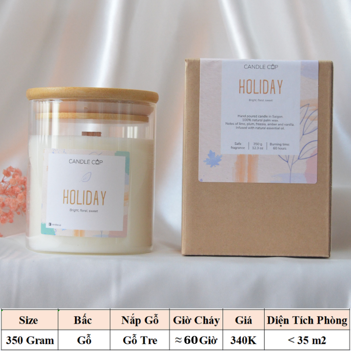 Nến Thơm handmade AGAYA Candle Cup - MÙI HOLIDAY