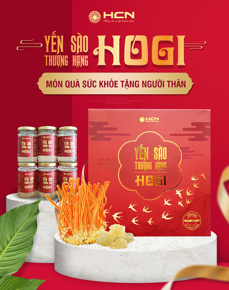 Yến Sào Thượng Hạng Hogi 42% Yến | Hộp x 6 hũ x 100ml