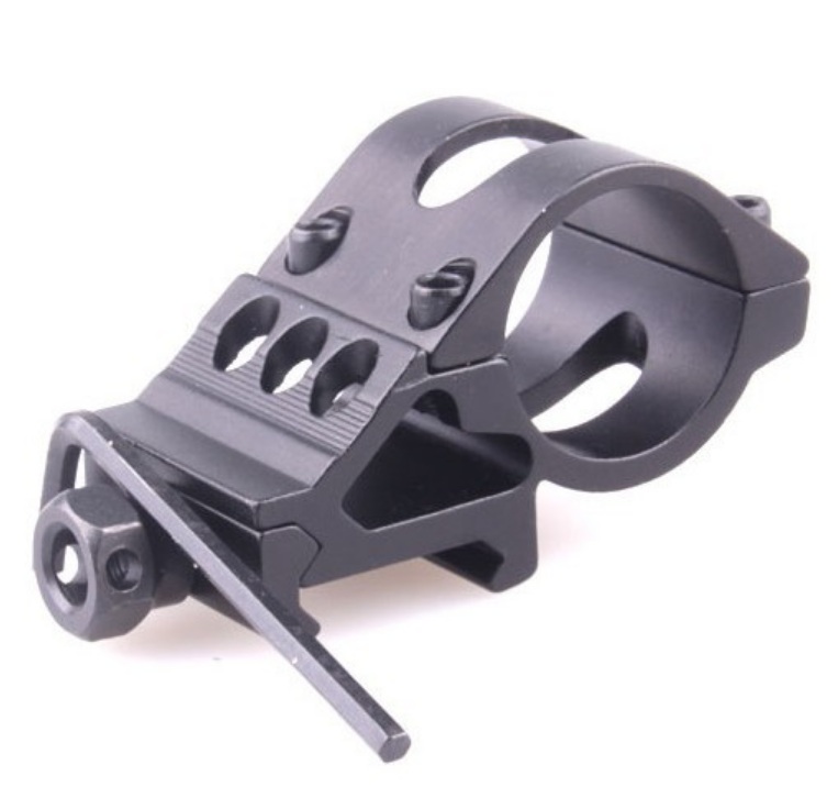 Kẹp Ray và Kẹp ống cổ cong dùng giữ đèn laze, đèn pin..... pklz +1 tô vít lục giác mã T208