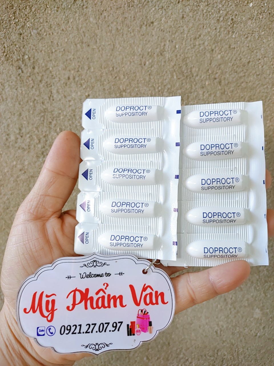 Viên Đặt Trĩ DOPROCT hộp 10 viên-- Thái Lan