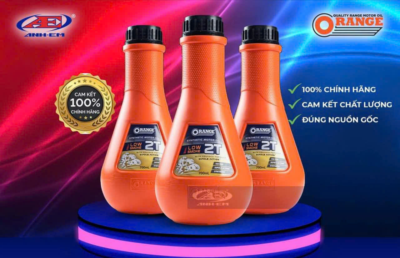 Orange 2-Stroke Car Lubricant 700ml