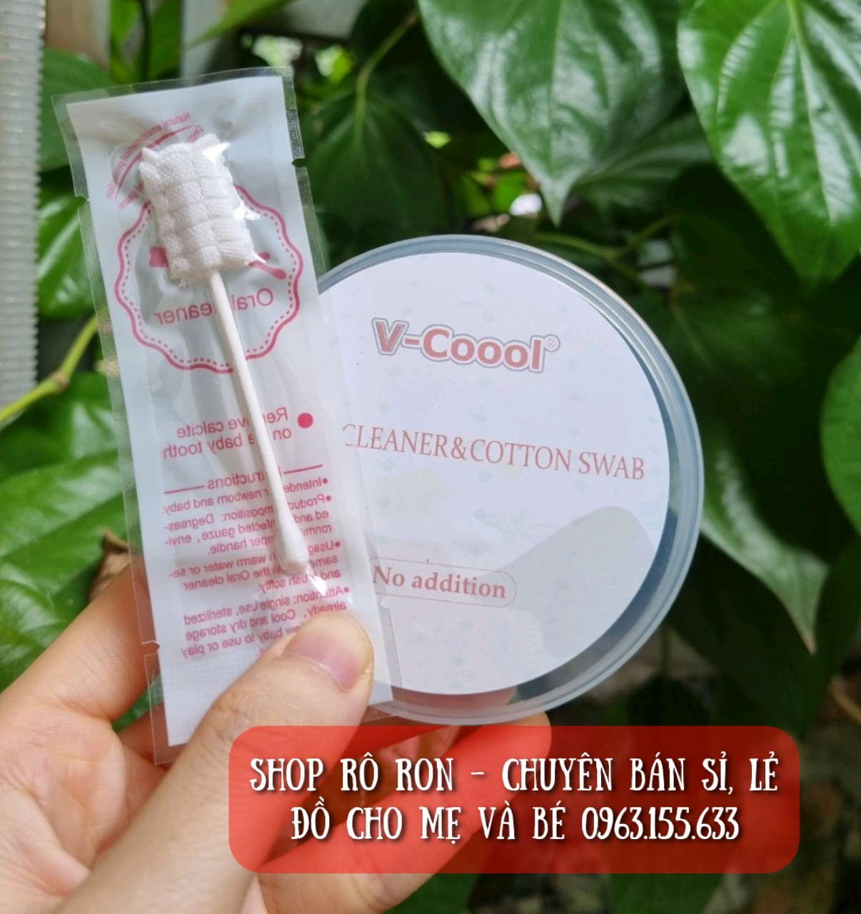 QUE RƠ LƯỠI + TĂM BÔNG VCOOL CAO CẤP 2 ĐẦU [HỘP 30 QUE]