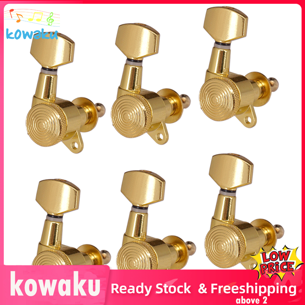 Kowaku Guitar Tuning Peg Locking String Tuner for Electric Acoustic Guitar Parts 6R
