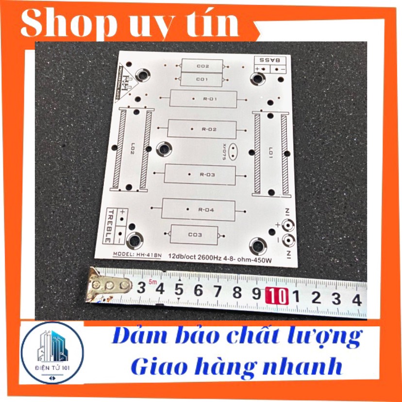 Bo mạch in pcb phân tần loa 1 bass 1 treble ( 1 cái)