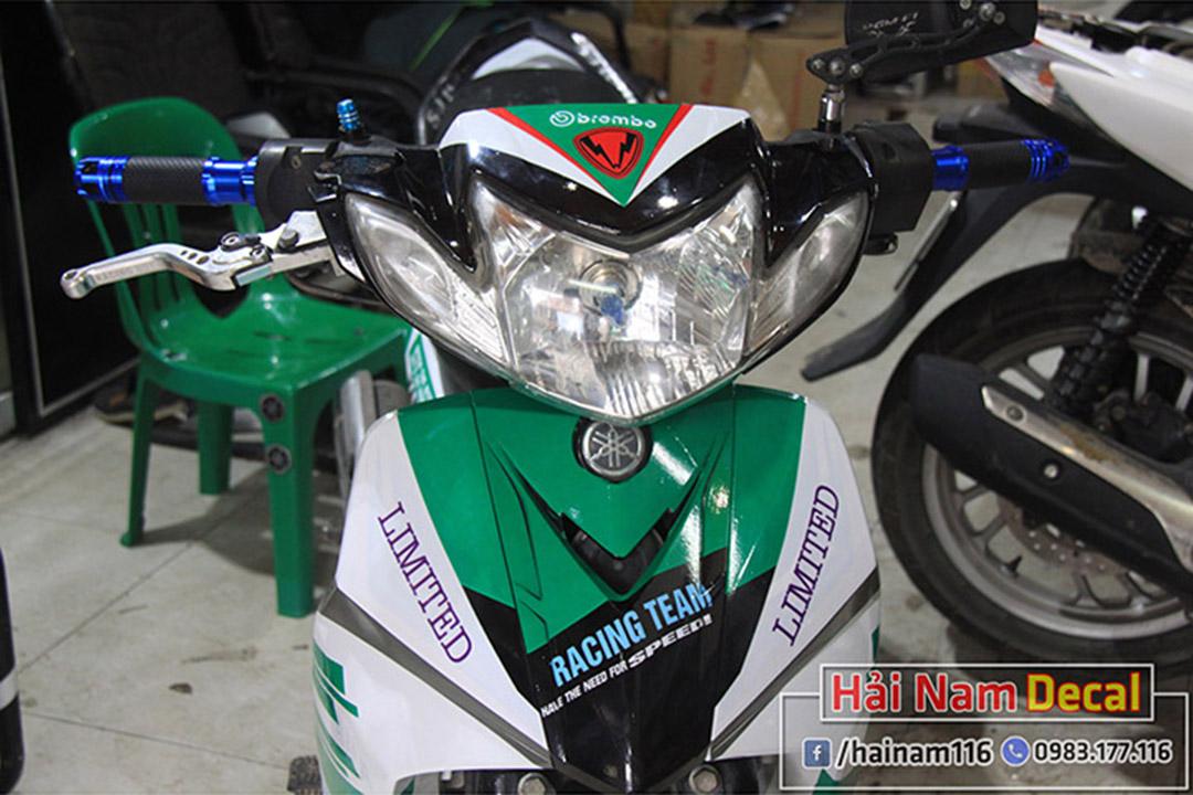 Tem Trùm Sirius Trắng Xanh Racing Team