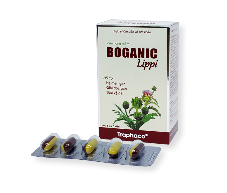 Viên giải độc gan BOGANIC LIPPI Traphaco. giúp giải độc gan, tăng cường chức năng gan