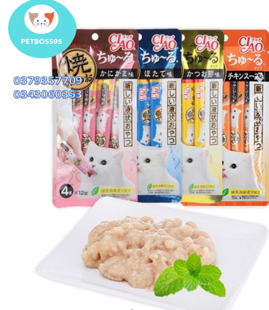 COMBO 5 & 10 GÓI SÚP THƯỞNG CIAO CHURU CHO MÈO